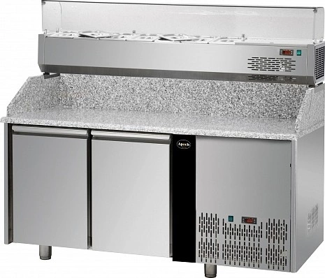 Стол холодильный для пиццы APACH APZ02+VR4 160 VD