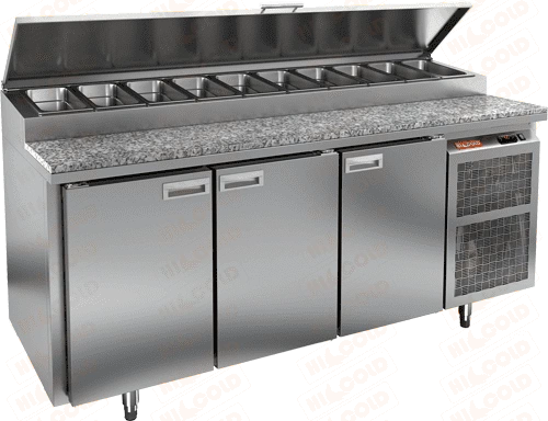 Стол холодильный для пиццы HICOLD PZ1-111/GN (1/3H) (каменная столешница)