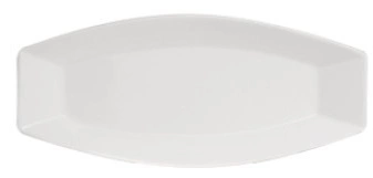 Блюдо овальное KUNSTWERK A4940 фарфор, H=40,L=380,B=165мм, белый