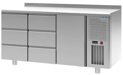 Стол холодильный с бортом POLAIR TM3GN-330-G