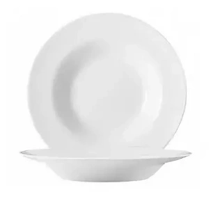 Тарелка глубокая ARCOROC Ресторан 22514 опал, 400мл, D=225, H=35мм, белый