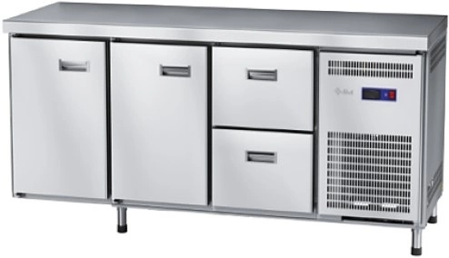 Стол холодильный среднетемпературный без борта ABAT СХС-70-02 дверь, дверь, ящики