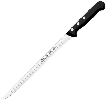 Ножи для тонкой нарезки ARCOS 281801 сталь нерж., полиоксиметилен, L=36/24см, черный, металлич.