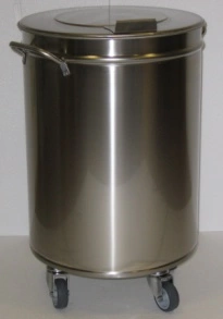Мусорный бак для пищевых отходов на колесах INOXPIAVE 75 литров