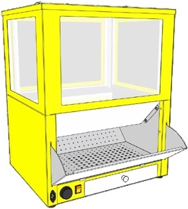 Витрина тепловая для попкорна ROBOLABS VTP-080A