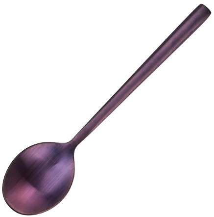 Ложка чайная KUNSTWERK Саппоро бэйсик S049-3p нерж.сталь, L=13,9, B=3см, матовый фиолетовый