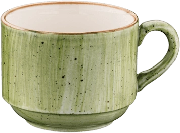 Чашка кофейная BONNA Аура Терапи ATHBNC01CF фарфор, 210 мл, D=8,2, H=6,5 см, зеленый