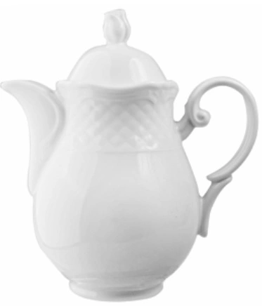 Кофейник LUBIANA 2674-white фарфор, 0, 6л, D=55, H=130, L=155мм, белый