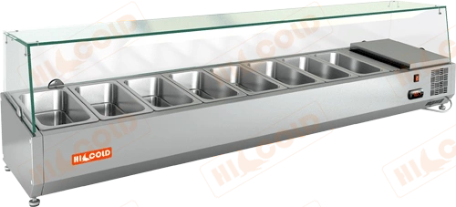 Настольная холодильная витрина для ингредиентов HICOLD VRX 1800