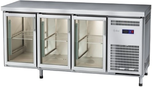 Стол холодильный среднетемпературный без борта ABAT СХС-70-02 дверь-стекло, дверь-стекло, дверь-стек