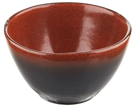 Салатник Борисовская Керамика ФРФ88809859 фарфор, 0, 6л, D=15см, красный, черный