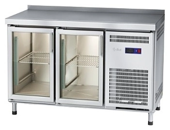 Стол холодильный среднетемпературный с бортом ABAT СХС-70-01 дверь-стекло, дверь-стекло