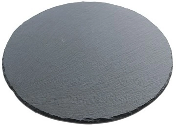 Блюдо для подачи круглое MGPROF PLT-D20 сланец, D=20 см, черный