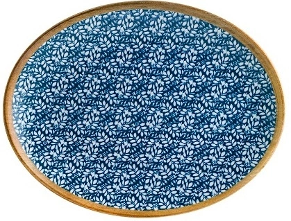 Блюдо овальное BONNA Калиф Люпин LPNMOV36OV фарфор, L=36, B=28см, синий