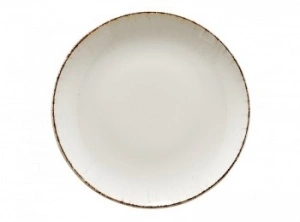 Блюдо круглое BONNA Ретро E100GRM30DZ фарфор, D=30 см, бежевый/коричневый