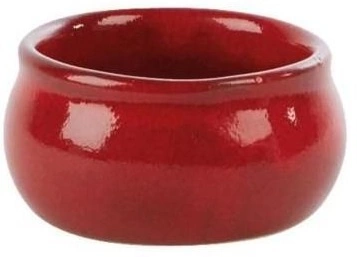 Горшок для масла RUSTICO Lava C44310 керамика, 100 мл, D=7 см, красный