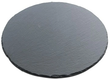 Блюдо для подачи круглое MGPROF PLT-D15 сланец, D=15 см, черный