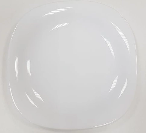 Тарелка NORMA Classic опаловое стекло 21,5х19,5 х 1,9 см, белый