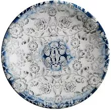 Тарелка мелкая KUTAHYA Blue Blanc BNTS21DU891310 фарфор, D=21, H=2,4 см, синий