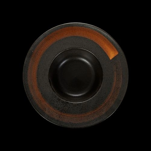 Тарелка для пасты «Corone» 252 мм черная