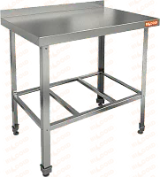 Стол пристенный с бортом и полкой решеткой HICOLD НСО-9/6Б ЭН