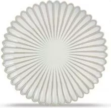 Тарелка мелкая F2D Lotus 803800 фарфор, D=20 см, бежевый/белый