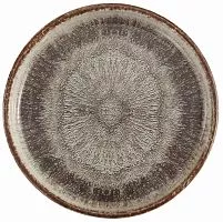 Блюдо круглое PORLAND Stoneware Iris 18KP27 фарфор, D=27, H=2,2 см, темно-коричневый