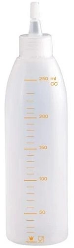 Бутылка для жидкости MARTELLATO BO250N пластик, 250 мл, D=5, H=19,5 см, белый