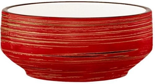 Бульонница WILMAX Spiral WL-669238/A фарфор, 400 мл, D=12,5см, красный