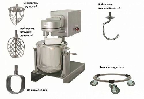 Универсальная кухонная машина ТОРГМАШ ПЕРМЬ УКМ-14 (Машина взбивальная МВ-25)