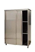 Шкаф с распашными дверками ОНЕГА 800х600х1750 нерж. сталь