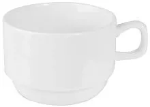 Чашка кофейная KUNSTWERK A15810 фарфор, 150мл, D=75, H=50, L=110мм, белый