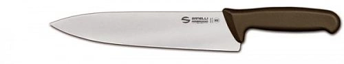 Нож кухонный SANELLI Ambrogio Supra Colore 9349024 (коричн.ручка, 24 см)