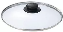 Крышка GVURA KC*GTL26110 стекло, D=26 см, прозрачный, черный
