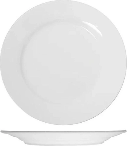 Тарелка мелкая KUNSTWERK A4157 фарфор, D=18,5 см, белый