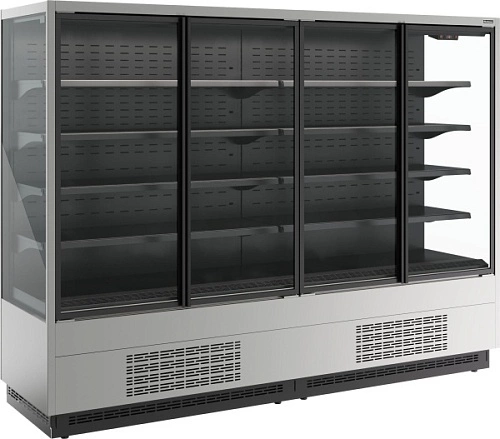 Витрина холодильная CARBOMA FC20-07 VV 2,5-1 Standard фронт X1 версия 2.0 9006-9005