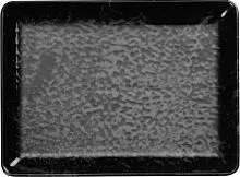 Тарелка мелкая KUTAHYA Magnetite BNTAN23x17DU890220 фарфор, L=23, B=17 см, черный