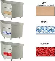 Панель передняя ATESY Ривьера 476 мм, для МП внешний 90°- гжель