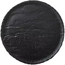 Блюдо круглое WILMAX Slatestone WL-661129/A фарфор, D=33 см, черный