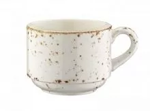 Чашка кофейная BONNA Грейн GRABNC01KF фарфор, 80 мл, D=6,4, H=5,3 см, серый