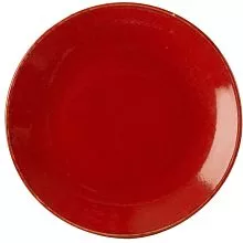 Тарелка мелкая PORLAND Seasons 187628 фарфор, D=28 см, красный