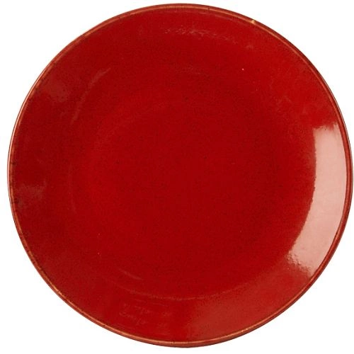 Тарелка мелкая PORLAND Seasons 187628 фарфор, D=28 см, красный