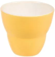 Чашка кофейная P.L. Proff Cuisine Бариста 81223312 фарфор, 250 мл, D=9, H=8 см, желтый