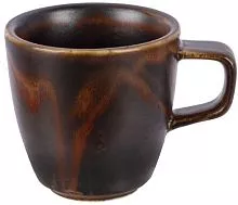 Чашка кофейная KUNSTWERK ZA0011-2.5-d фарфор, 100мл, D=65, H=62мм, медный