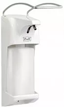 Дозатор для жидкого мыла и дезинфицирующих средств PUFF-8195 локтевой, 500 мл, пластик, белый