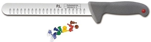 Нож для нарезки P.L. Proff Cuisine Pro-line 81240299 нерж.сталь, пластик, L=30 см, серый