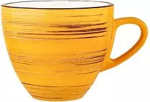 Чашка WILMAX Spiral WL-669434/A фарфор, 110 мл, желтый
