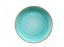 Тарелка глубокая BONNA Аура Аква AAQGRM20CK фарфор, 500 мл, D=20 см, голубой