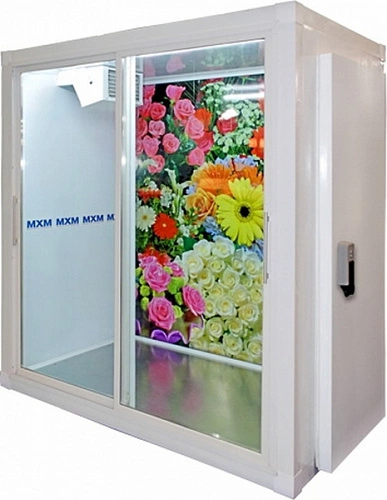Камера холодильная замковая кх-4,41 МХМ 1370*1970*2170 со стеклопакетом, двери-купе