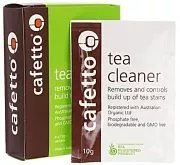 Моющее средство от чайного налета чайников и кружек CAFETTO Tea Cleaner порошок, 4х10 гр